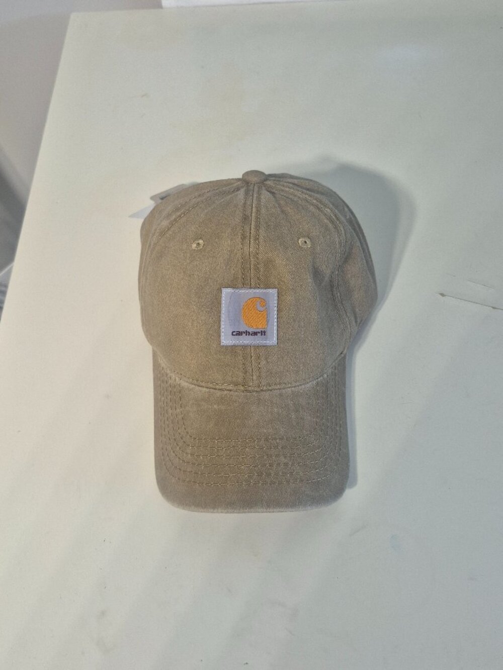 Carhartt Logo Cap – Beige / Khaki Canvas Hat NWT